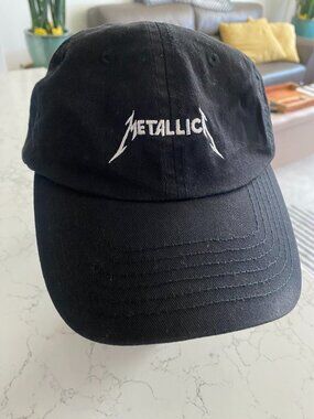 Classic Black Metallica 100% Cotton Baseball Cap Dad Hat